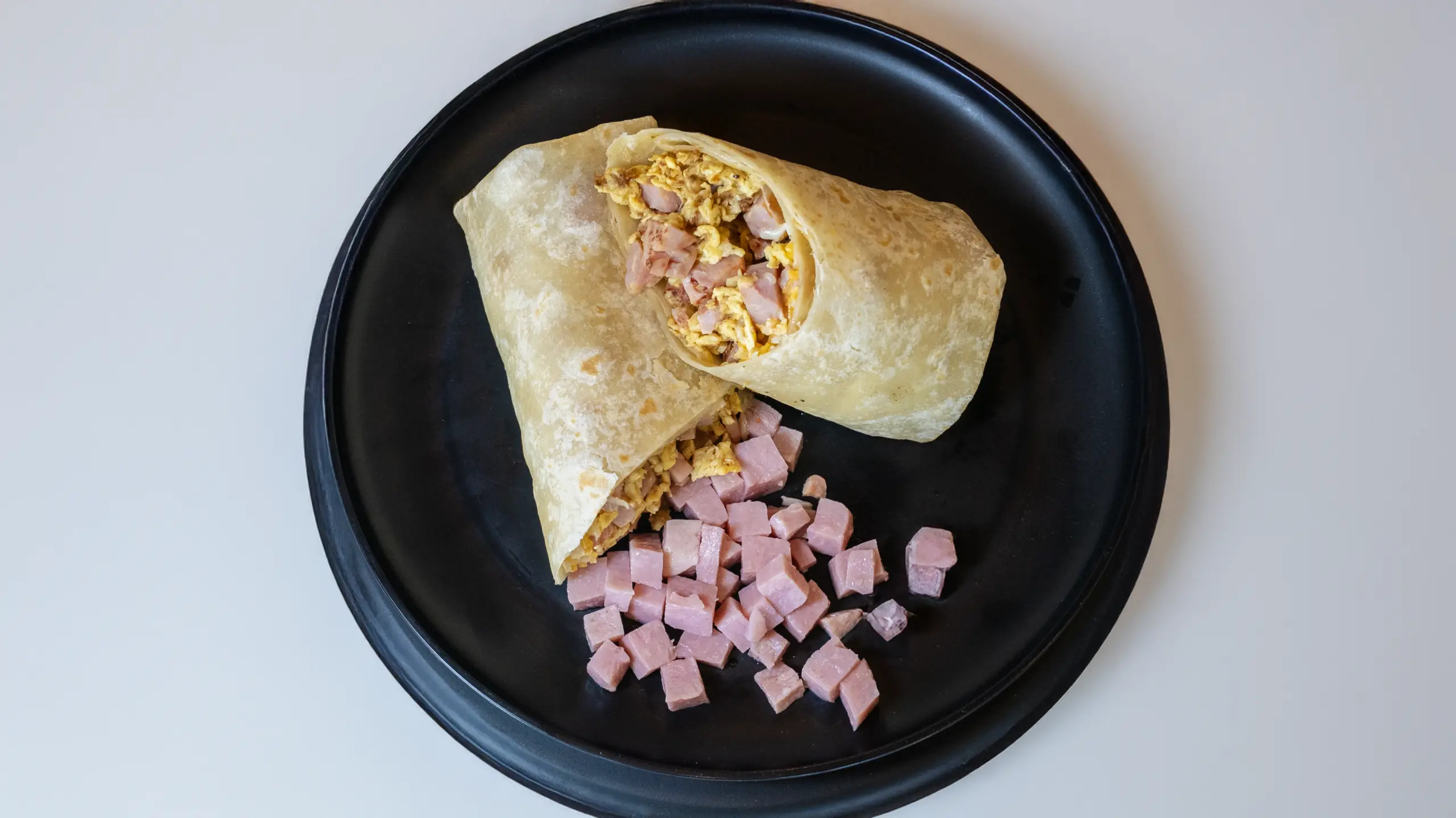 Ham, Egg & Cheese Breakfast Burrito